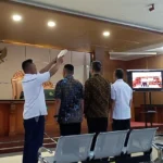 Dok. Sidang Lanjutan Kasus Suap Proyek Bandung Smart City, JPU Hadirkan Yana Mulyana (kanan) Sebagai Saksi. Senin (7/8). Foto. Sandi Nugraha