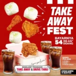 Promo KFC Take Away Fest, Nikmati Bersama Orang Terdekat!