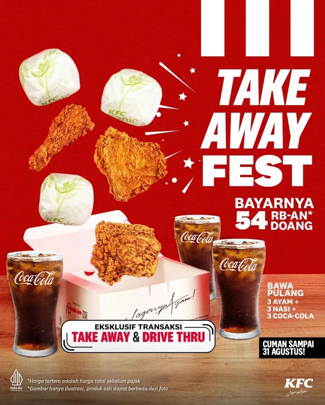 Promo KFC Take Away Fest, Nikmati Bersama Orang Terdekat!
