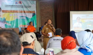 PJ Wali Kota Cimahi Dikdik S Nugrahawan saat memberikan sambutan dalam pelatihan mitigasi bencana yang digelar oleh BPBD Kota Cimhai baru-baru ini.