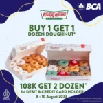 Promo Krispy Kreme Doughnuts dengan Buy 1 Get 1 Hanya 108K!