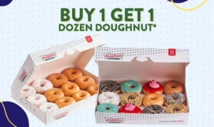 Promo Krispy Kreme Doughnuts dengan Buy 1 Get 1 Hanya 108K!