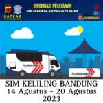 Jadwal SIM Keliling Kota Bandung Hari Ini (14 Agustus – 20 Agustus 2023)