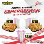 Promo Waroeng Steak & Shake Spesial Kemerdekaan Indonesia!