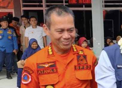 Kepala BPBD Kabupaten Sumedang Atang Sutarno, Dalam Acara Destana, Selasa 22 Agustus 2023. (Je/ Dedisuhandi)