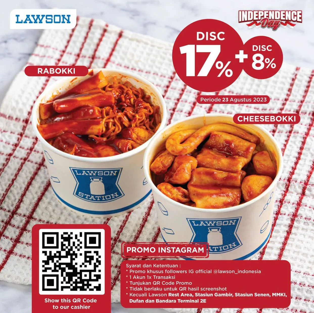 Promo Lawson Indonesia, Khusus Followers Instagram!