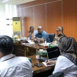 Jajaran Pimpinan DPRD Kota Bogor saat menggelar rapat kerja bersama Pemkot Bogor. (Yudha Prananda / Jabar Ekspres)