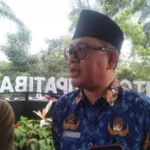 Sekda Bandung Barat Ade Zakir saat ditemui di Gedung Bupati KBB. Senin (28/8). Foto Jabarekspres