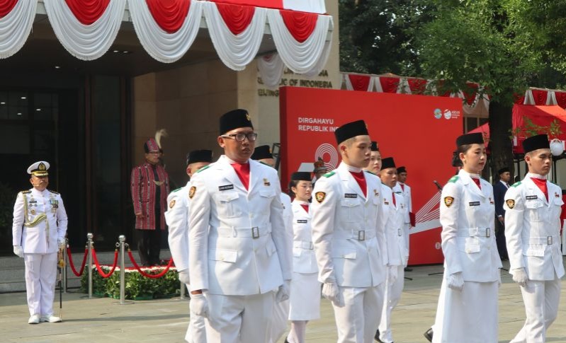 Traditional Attire Colors Indonesia's Independence Day Ceremony in Beijing