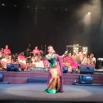Kelompok musik Samba Sunda melakukan pertunjukan di Gedung Sunan Ambu Institut Seni Budaya Indonesia (ISBI) Bandung, Selasa 15 Agustus 2023 malam.