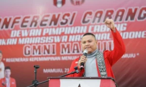 Ketua Umum DPP GMNI Arjuna Putra Aldino menyoroti bonus demografi Indonesia perlu dipimpin oleh Presiden dengan usia produktif.