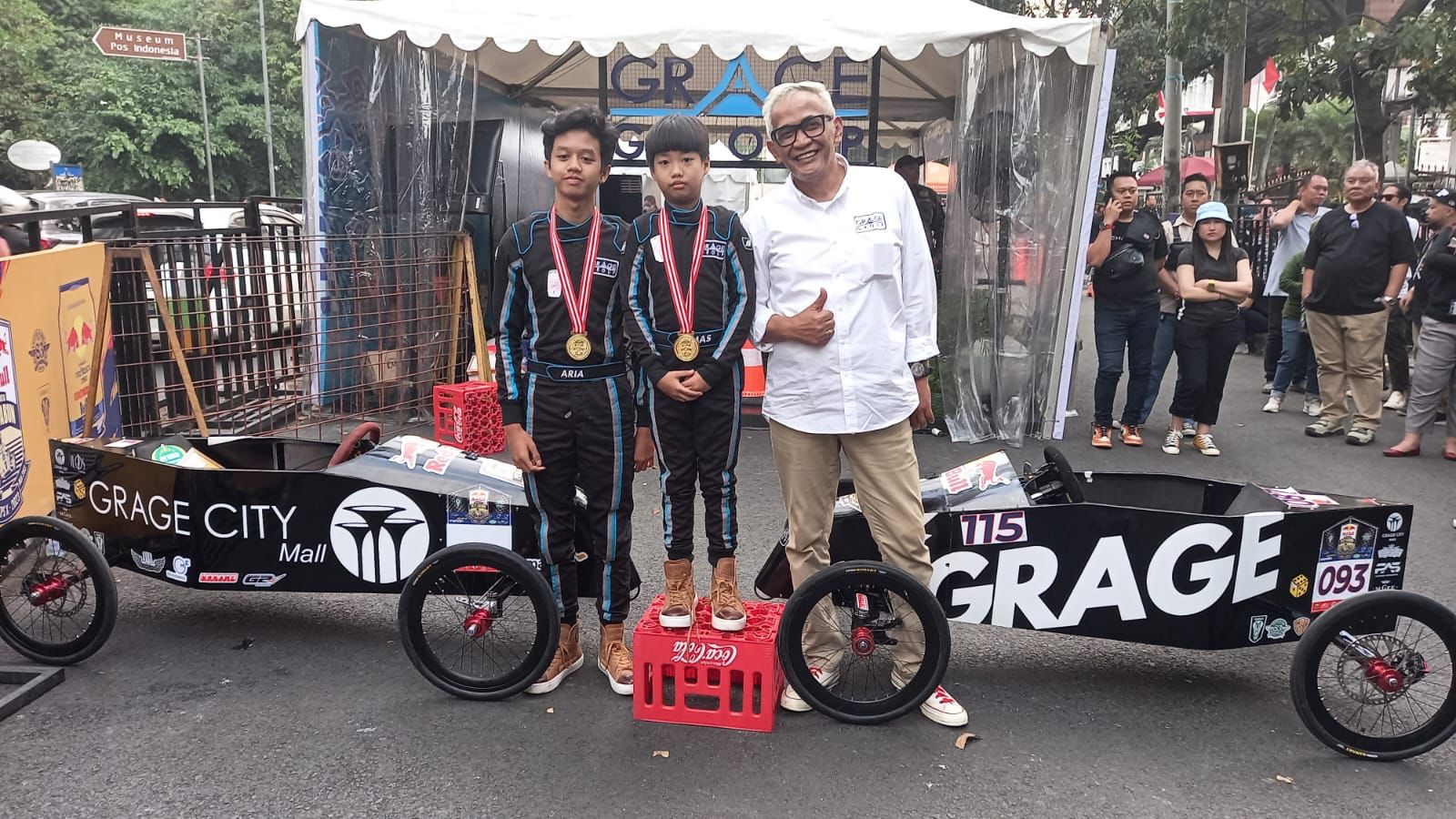 Keren! Tim Grage Raih Juara Umum Ajang Lomba Kereta Peti Sabun 2023 di Bandung