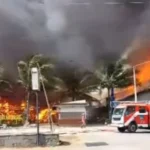 Breaking News! Kebakaran Melahap 3 Restoran di Pangandaran, Begini Kondisinya
