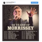Tiket Konser 40 Years of Morrissey di jakarta sudah di buka dan sudah bisa di pesan