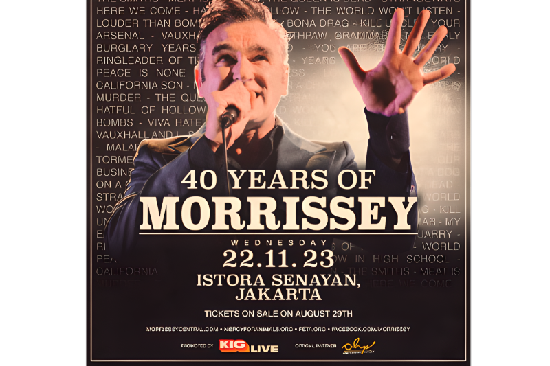Morrissey Bakal Konser Tunggal di Jakarta yang Bertajuk "40 Years of Morrissey", Segini Harga Tiketnya!