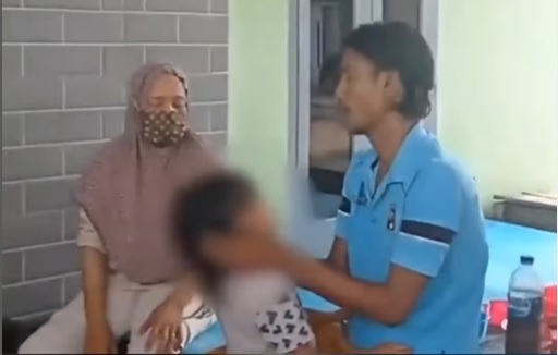 Video viral seorang buron pamit ke anak saat akan ditangkap Polisi. (instagram)