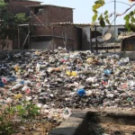 Salah satu titik sampah sembarangan di Kota Cimahi.