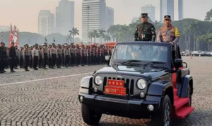 Panglima-Kapolri Memimpin Apel Pasukan Pengamanan KTT ASEAN ke-43 di Monas