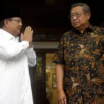 Bakal Capres Prabowo Subianto segan melibatkan Ketua Majelis Tinggi Partai Demokrat, SBY dalam tim pemenangannya. ANTARA/Yulius Satria Wijaya.