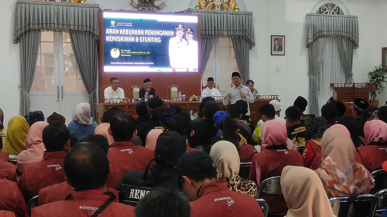 Bupati Sumedang, Doni Ahmad Munir di Gedung Negara Kabupaten Sumedang, Selasa, 5 September 2023.