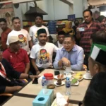 Ketua DPP Partai Kebangkitan Nusantara (PKN), Anas Urbaningrum belum memastikan arah politik PKN menjelang Pilpres 2024. ANTARA/Winda Herman.