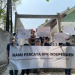 Sejumlah pemuda dan mahasiswa di Lebak Banten menyampaikan aspirasi terkait polemik pemeriksaan terhadap ketua umum PKB yang juga bacawapres Muhaimin Iskandar oleh KPK.