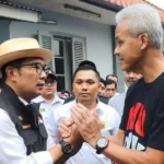 Ganjar Pranowo dan Ridwan Kamil saat melakukan pertemuan di Gedung Sate, Kota Bandung, baru-baru ini.