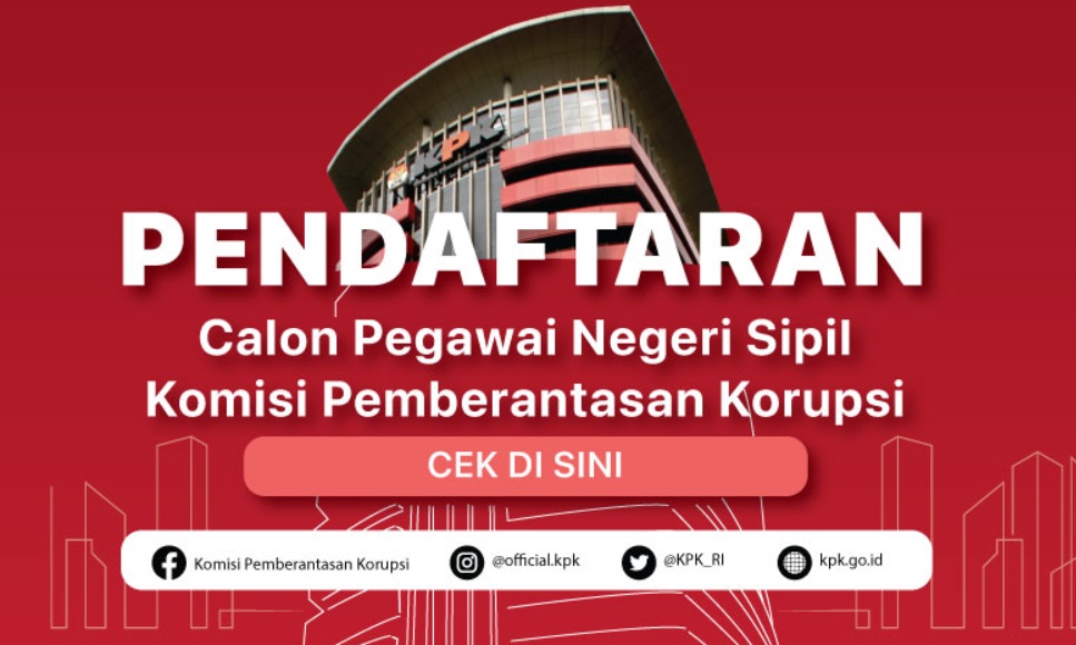 Cek Gaji PNS KPK, Selekse Formasi CPNS 2023/ Tangkap Layar Laman Resmi KPK