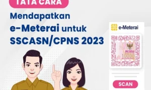 Cara Dapat e-Materai untuk Pendaftaran CPNS 2023