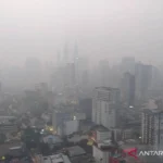 Kualitas udara di beberapa wilayah di Penang dan Sarawak telah mengalami penurunan signifikan seiring munculnya titik api atau hotspot di Indonesia. (ANTARA)