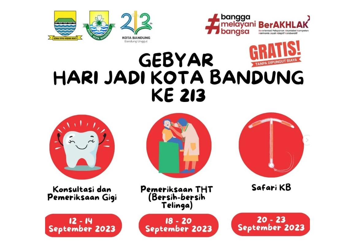 Pemeriksaan Kesehatan Gratis di RSUD Kota Bandung/ Instagram @rsudbandung