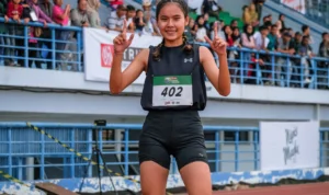 Vira dari SMAN 7 Cirebon Pecahkan Rekor Lari 1.000 Meter Energen Champion SAC Indonesia