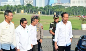Presiden Jokowi mengunjungi Cilegon, Banten hari ini Selasa, 12 September 2023 untuk tinjau pembangunan industroi sektor petrokimia. ANTARA/HO-Biro Pers Sekretariat Presiden/Muchlis Jr.