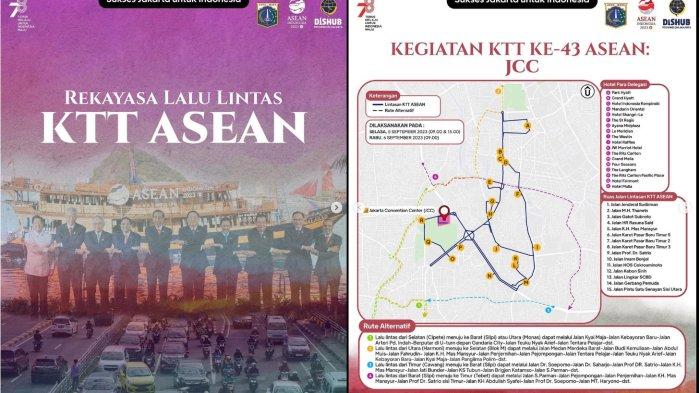 Polisi Terapkan Rekayasa Lalu Lintas untuk KTT ASEAN ke-43 di Jakarta