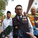 Ridwan Kamil akan segera mengakhiri masa jabatannya sebagai Gubernur Jawa Barat, ia meminta ASN jangan balik kanan. Jabar Ekspres/Sandi Nugraha.