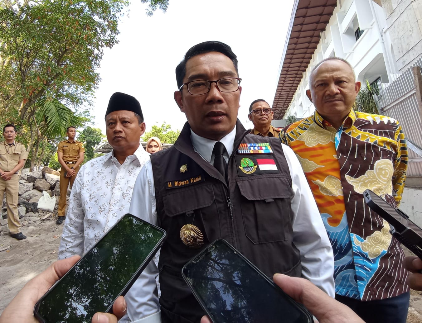 Ridwan Kamil akan segera mengakhiri masa jabatannya sebagai Gubernur Jawa Barat, ia meminta ASN jangan balik kanan. Jabar Ekspres/Sandi Nugraha.