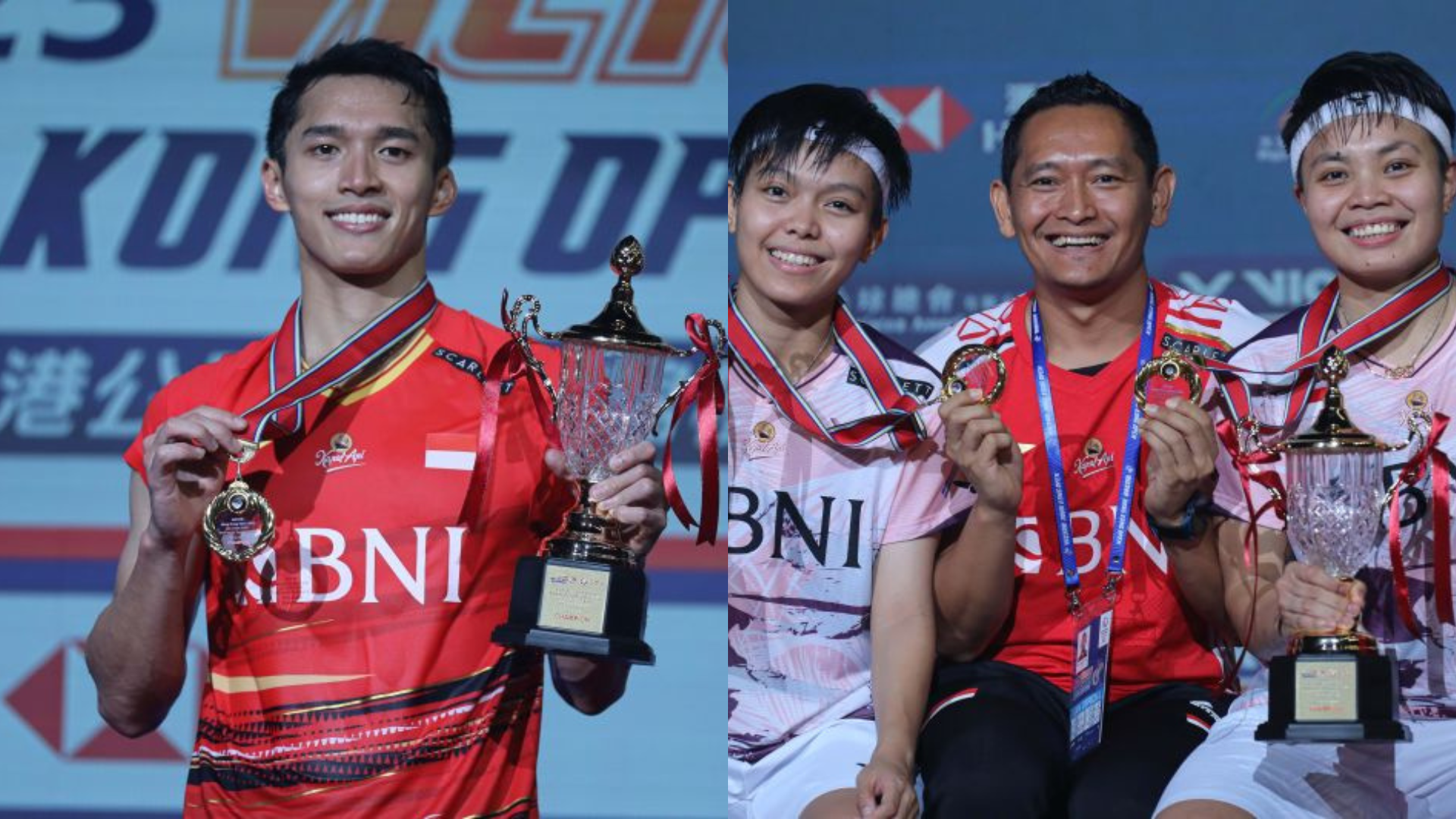 Raih Kemenangan di Hong Kong Open 2023, Jonathan dan Apri/Fadia: Percaya Kekuatan Mental jadi Kunci Juara