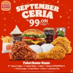 Promo Burger King, Nikmati September Ceria Rame-Rame!