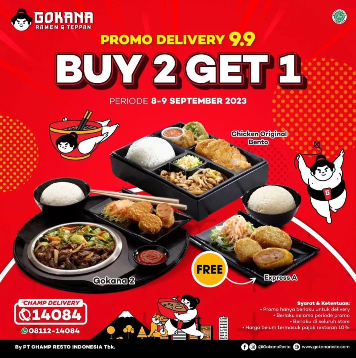 Promo Gokana Ramen & Teppan Khusus Pembelian Delivery!