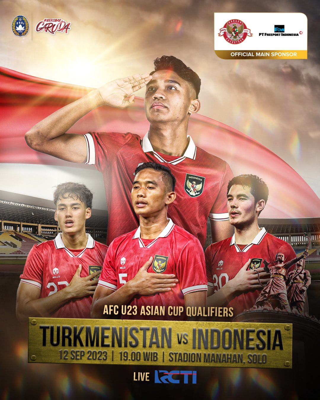 Laga pamungkas Grup K Penyisihan Piala Asia U-23: Indonesia vs Turkmenistan