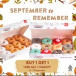 Promo Krispy Kreme Buy 1 Get 1 "September to Remember"!