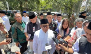 ketua DPD PKB Jawa Barat Syaiful Huda mengaku meminta setiap para kader harus terus berjuang untuk mendapatkan banyak suara di Jawa Barat.Foto Agi Jabar Ekspres