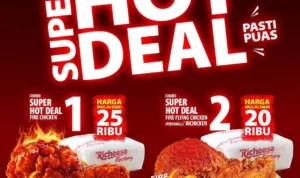 Promo Richeese Factory, Pasti Puas Dengan Supet Hot Deal!