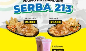 Promo Waroeng Steak & Shake Serba 213 Dalam Rangka HUT Bandung!