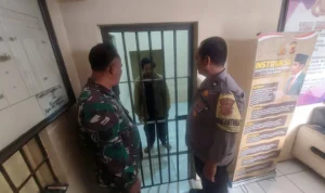 Pelaku dugaan percobaan pemerkosaan terhadap anak dibawah umur sudah dijebloskan ke ruang tahanan Polsek Cipaku, Kabupaten Ciamis, Jawa Barat, Jumat (29/9/2023).