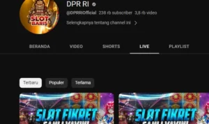YouTube DPR RI Diduga Dihack/ Tangkap Layar YouTube DPR RI