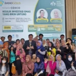 IndoGold berkolaborasi dengan EmasKita menyelenggarakan roadshow di Kota Bandung guna memberikan edukasi tentang pengelolaan keuangan dan investasi emas kepada masyarakat, Sabtu 9 September 2023.