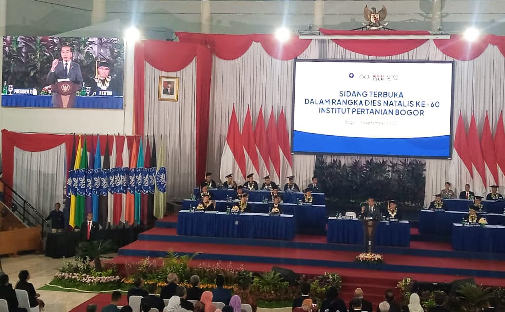 Apresiasi Hasil Inovasi, Presiden Jokowi Tantang IPB University Ambil Peran Hadapi Ancaman Krisis Pangan