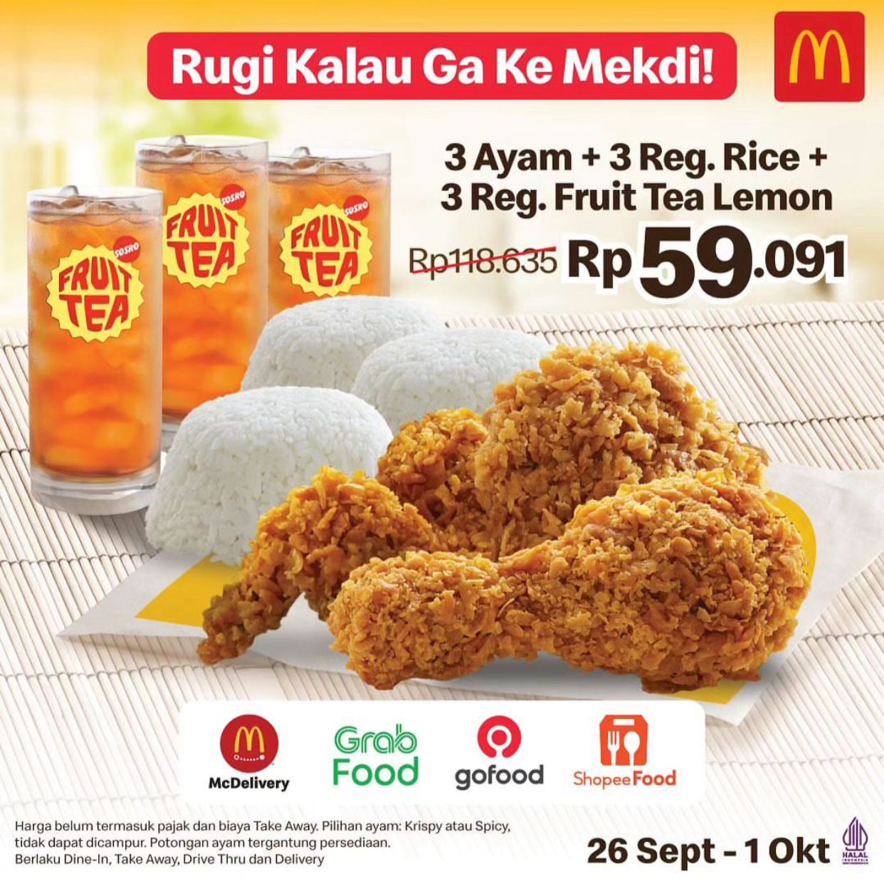 Promo McDonalds, Nikmati Sekarang Rugi Kalau Ga Ke Mekdi!