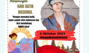 Twibbon Hari Batik Nasional 2023.